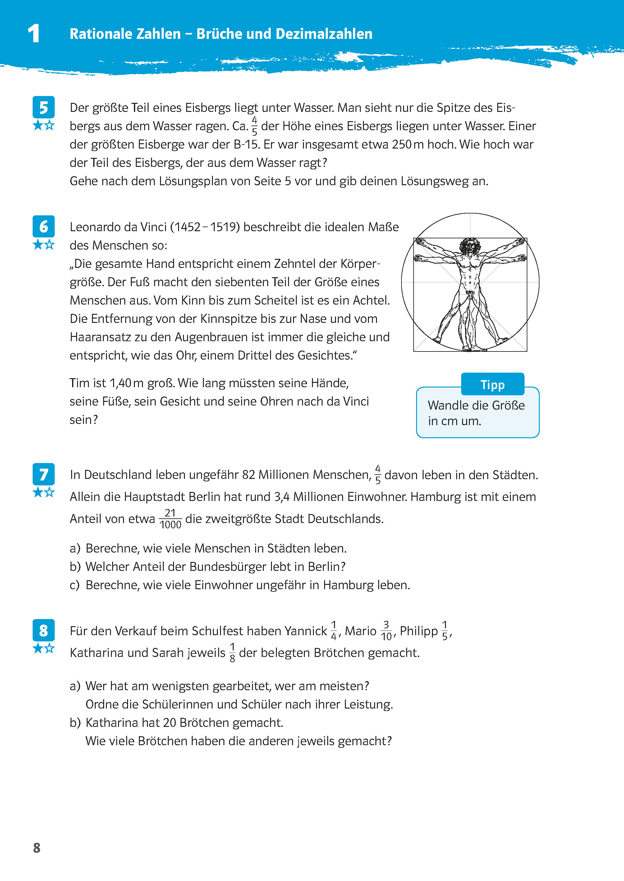 Klett 10-Minuten-Training Mathematik Textaufgaben 6. Klasse