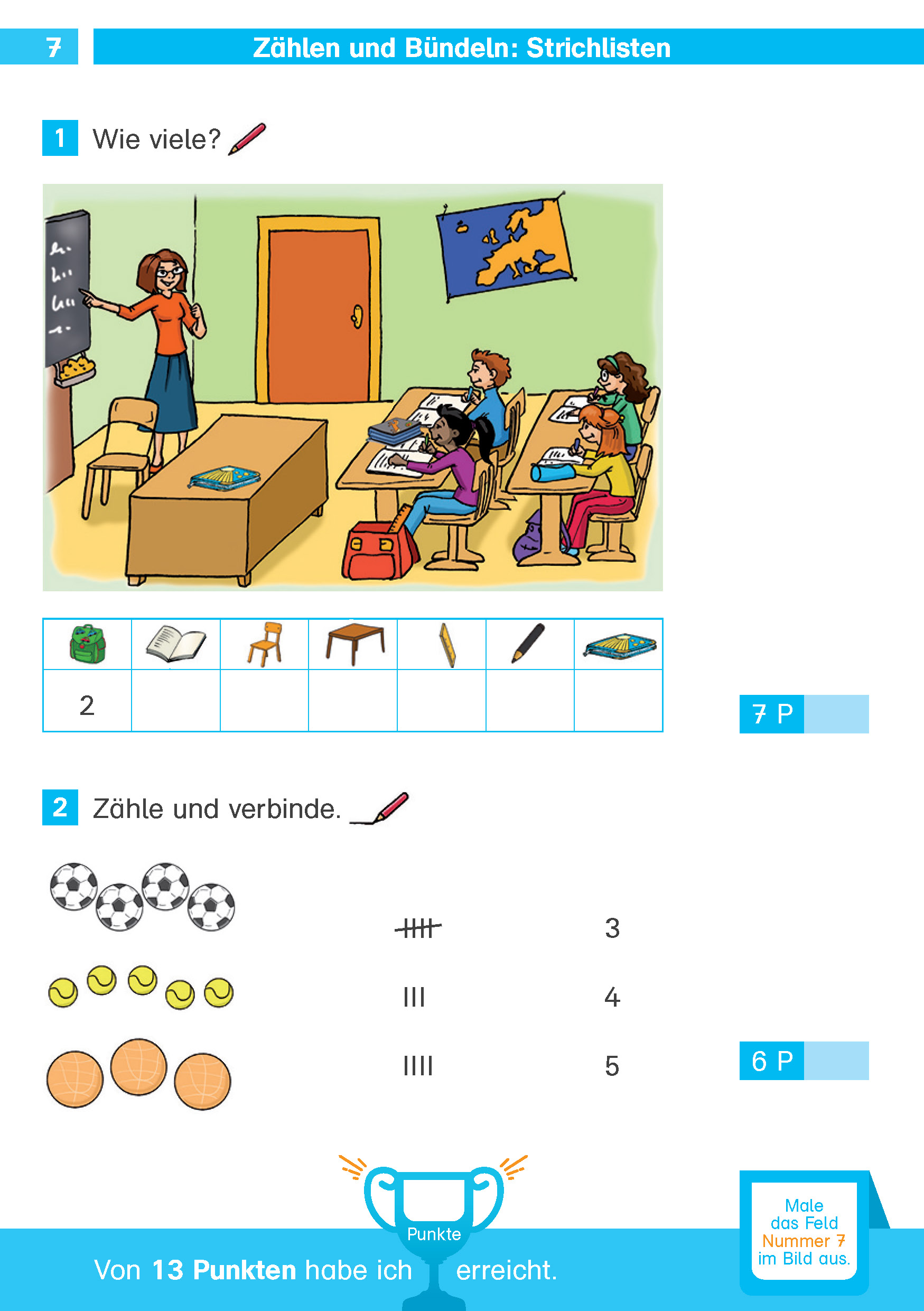Klett Die Mathe-Helden: Mathe-Testblock So gut bin ich! 1. Klasse
