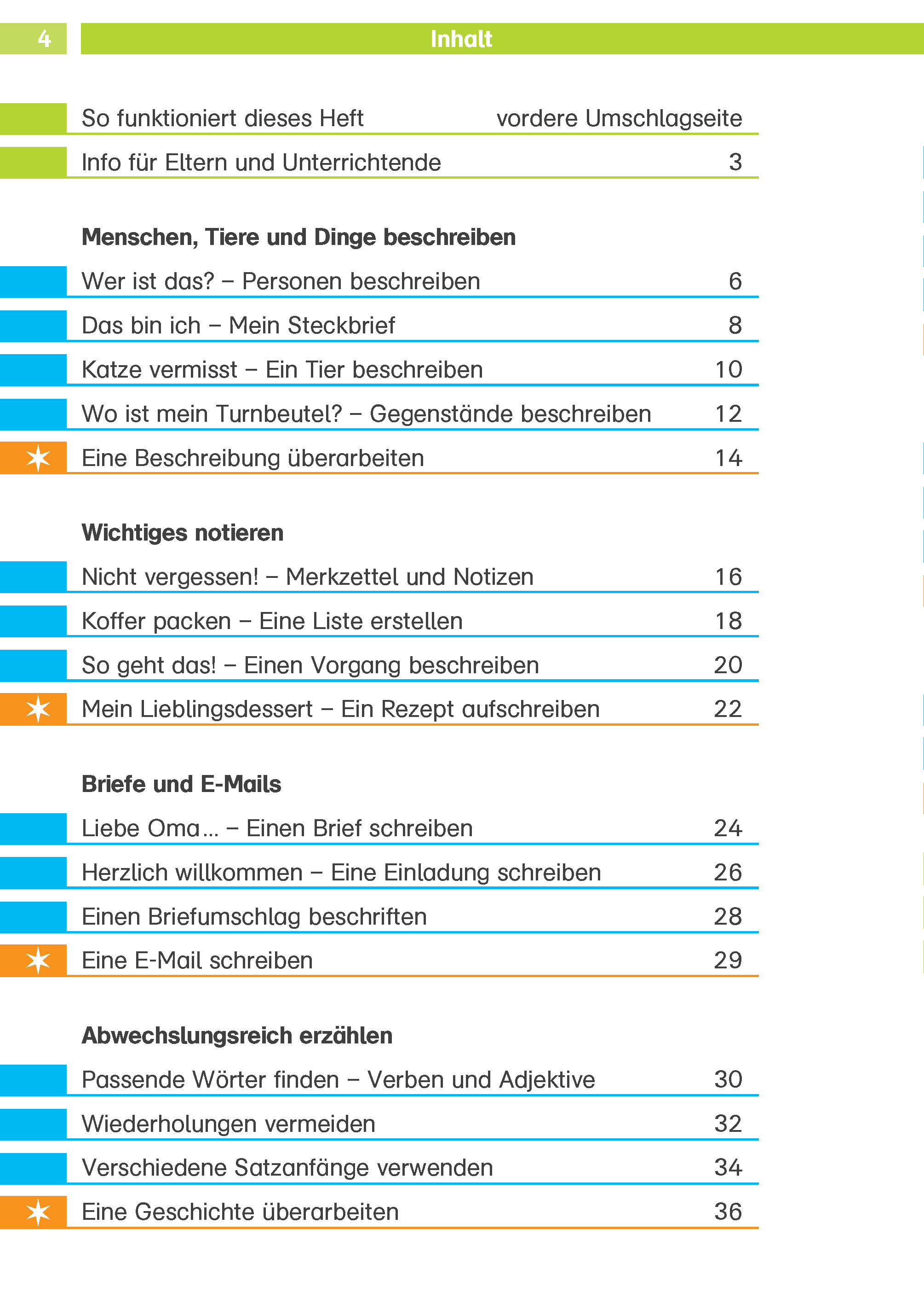 Klett Texte schreiben 2. Klasse