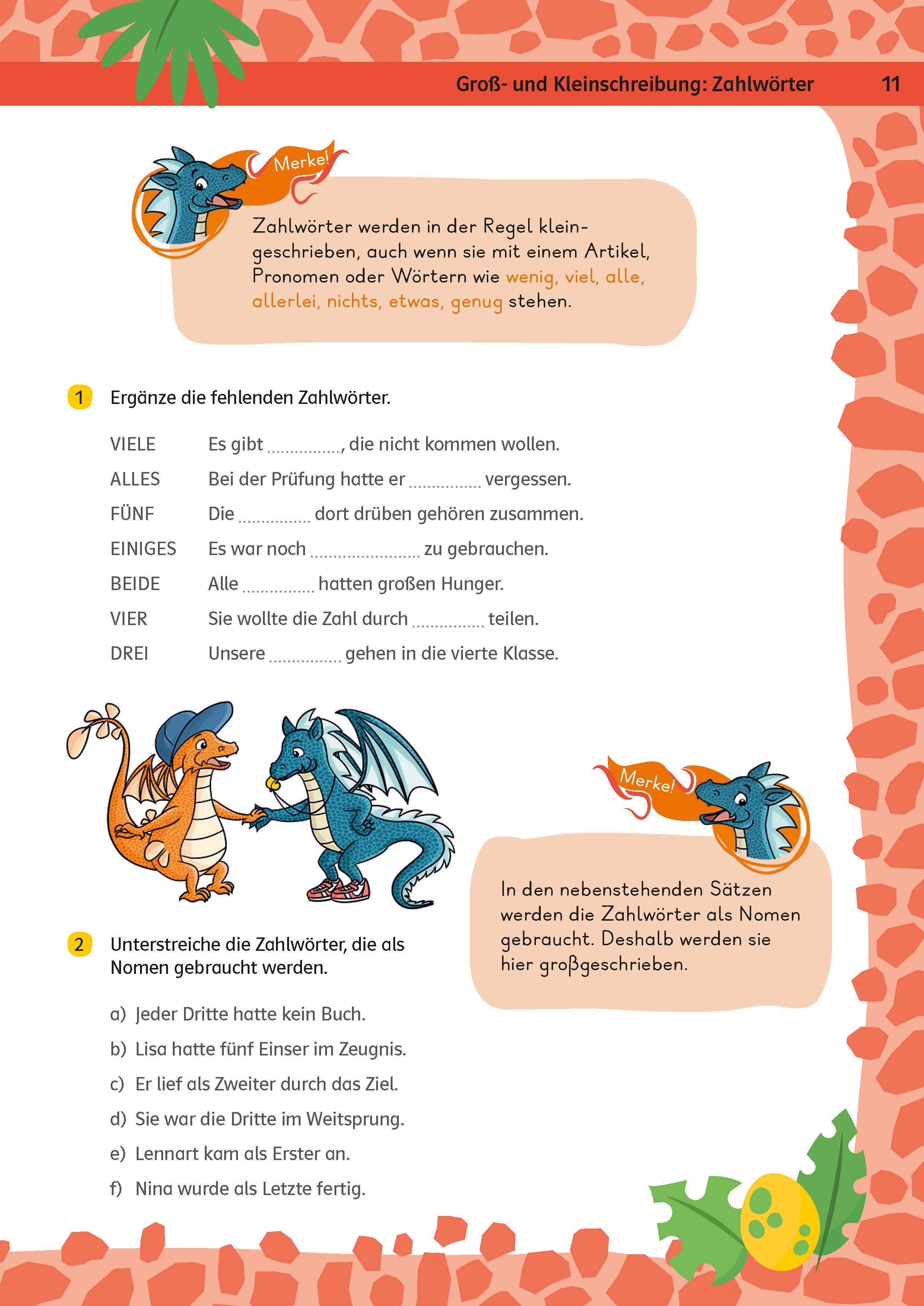Klett Team Drachenstark: Das große Trainingsbuch Deutsch 4. Klasse