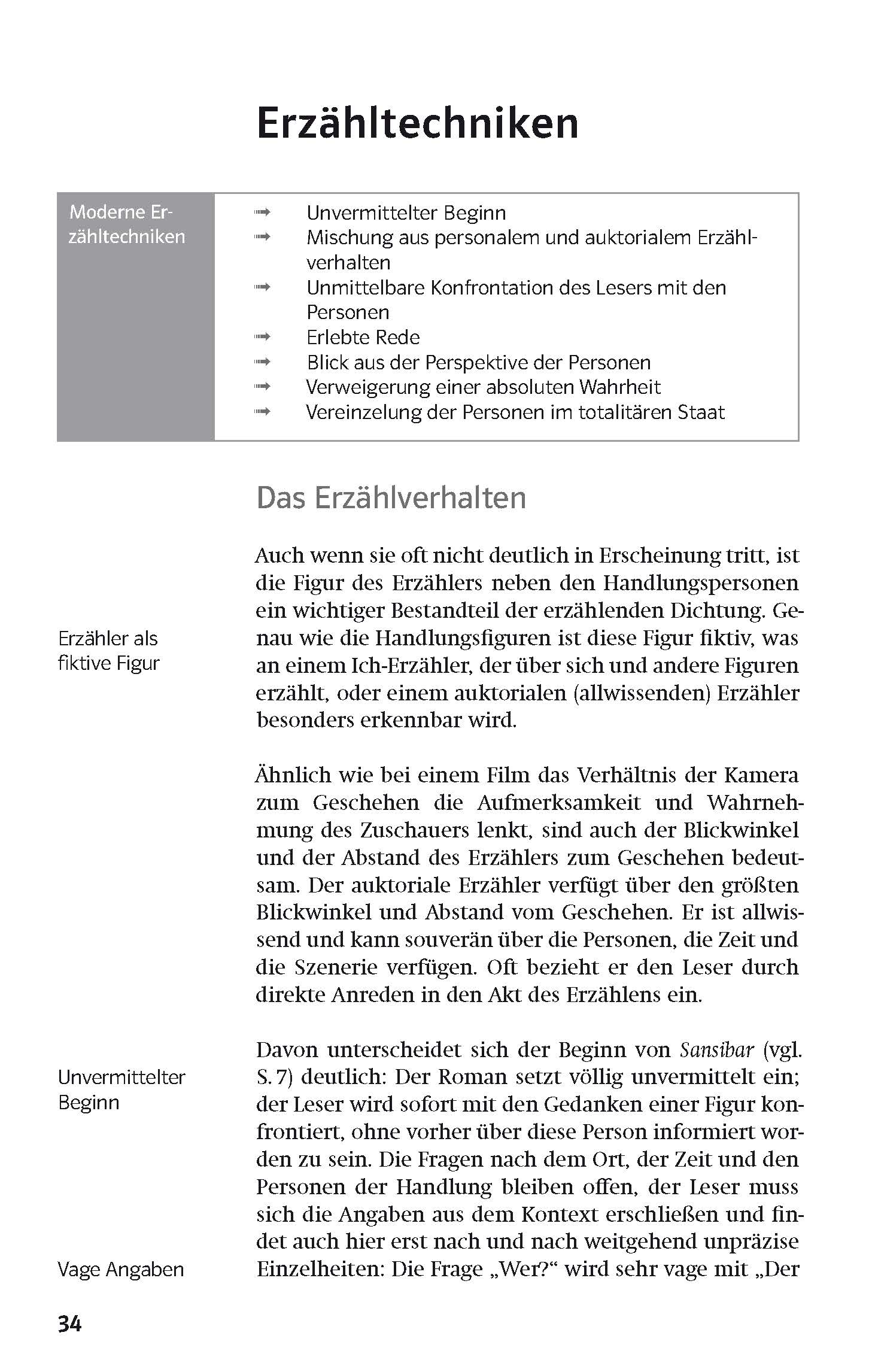 Klett Lektürehilfen Alfred Andersch, Sansibar oder der letzte Grund