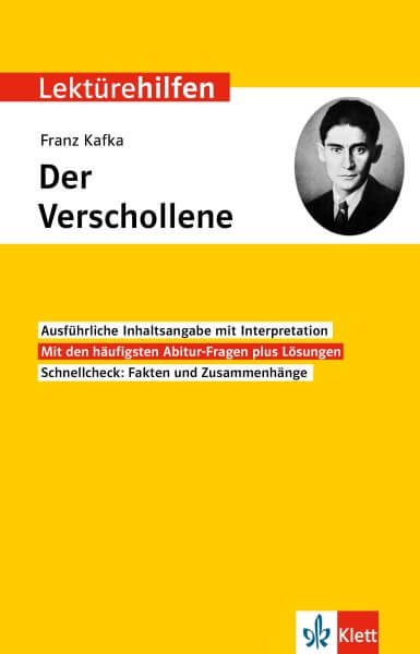 Klett Lektürehilfen Franz Kafka, Der Verschollene