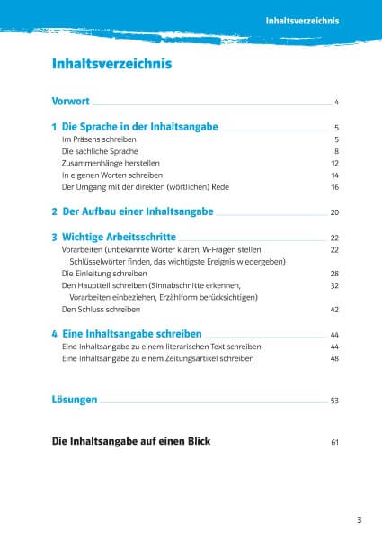 Klett 10-Minuten-Training Deutsch Aufsatz Inhaltsangabe 6. - 8. Klasse